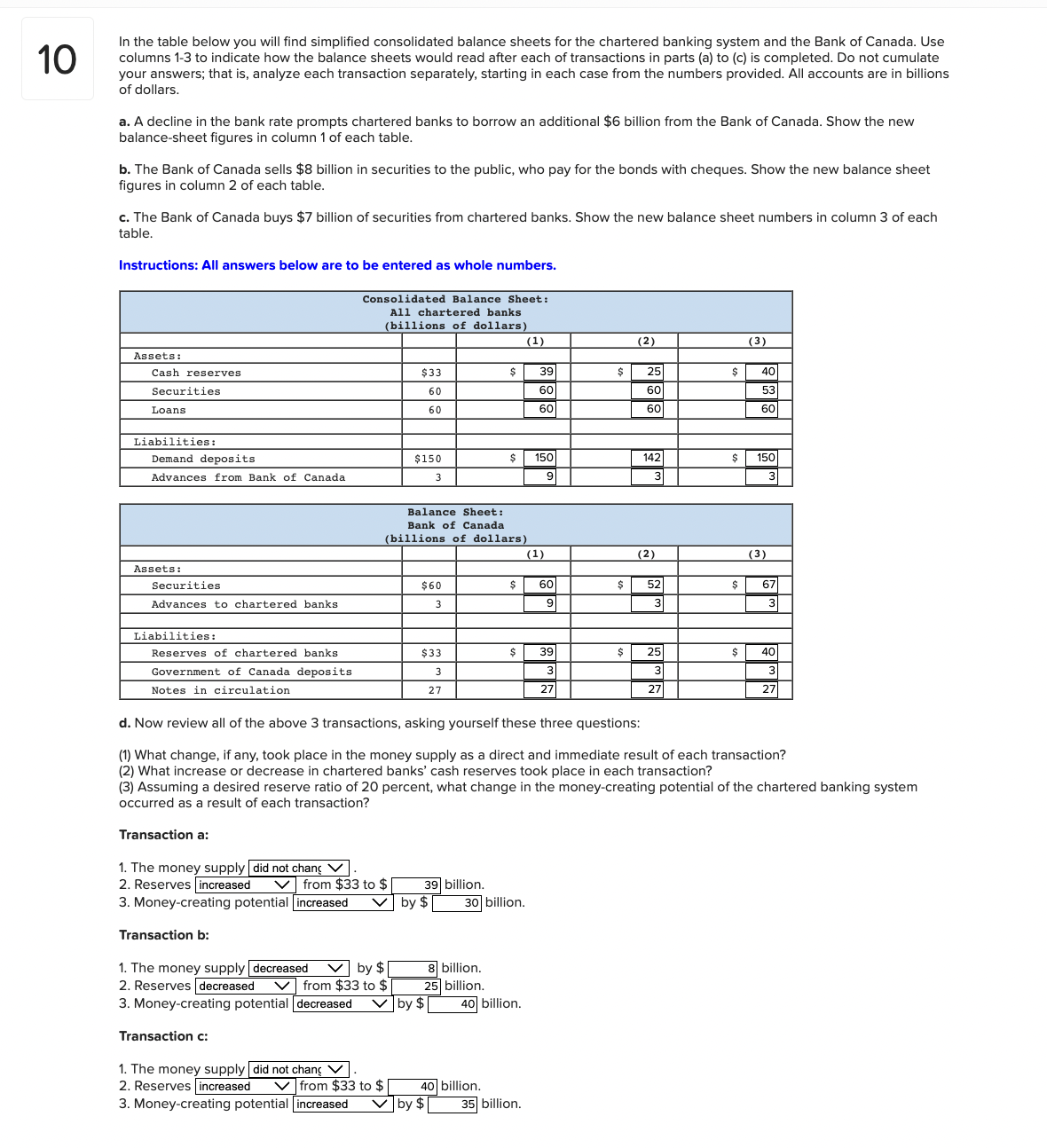 10 In the table below you will find simplified consolidated balance