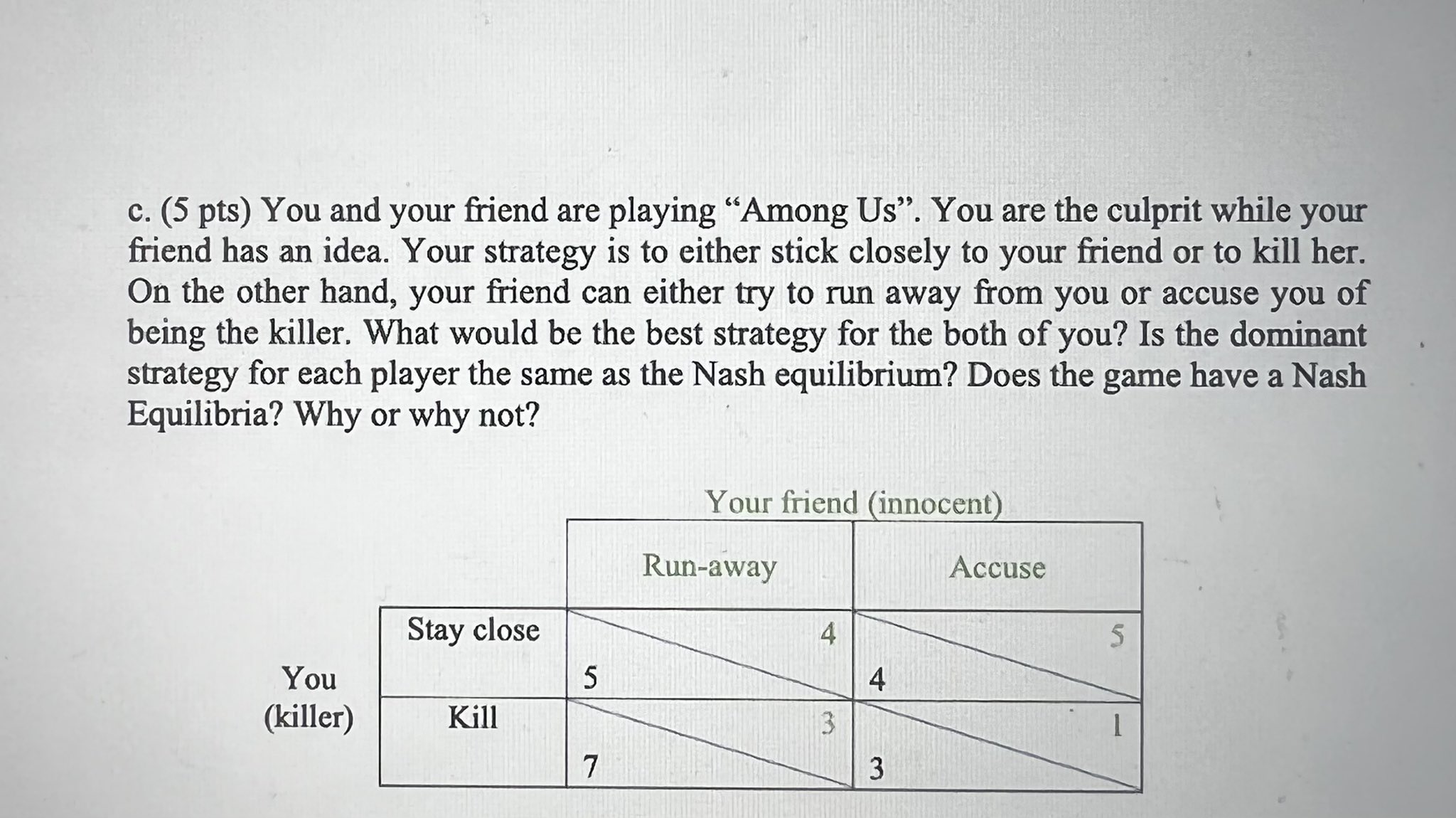 typewritten thankyou answer all questions in every question c. (5 pts) You