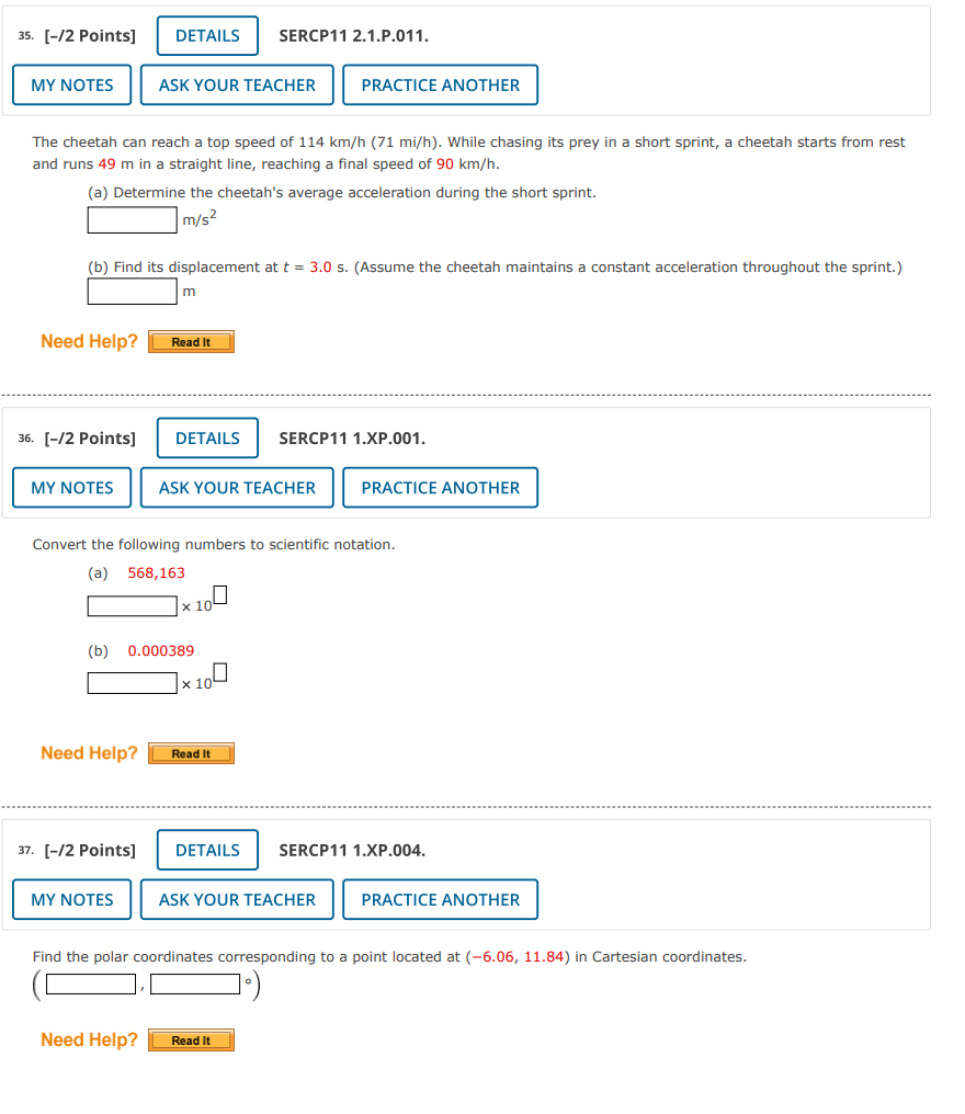 ground? m/s Need Help? Read It 27. [-/2 Points] DETAILS SERCP11 3.2.OP.015.