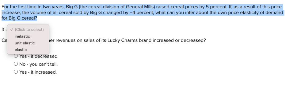 For the first time in two years, Big G (the cereal