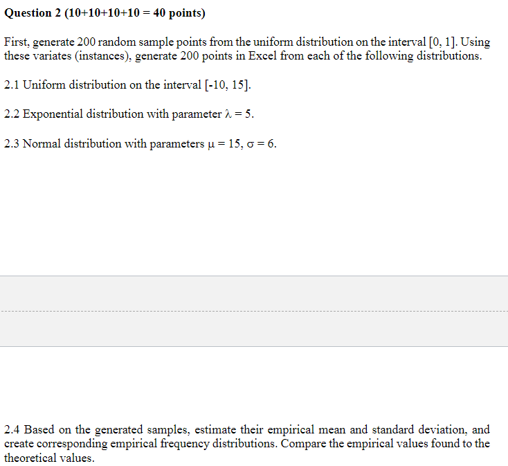 Provide Step by Step excel solution to the whole problem (all parts)