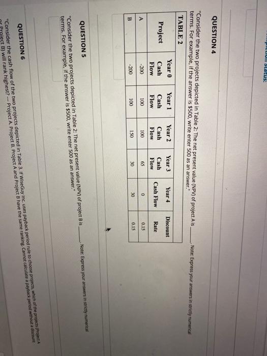  do number 4 and 5 please PILLIUM Status: QUESTION 4 Note: