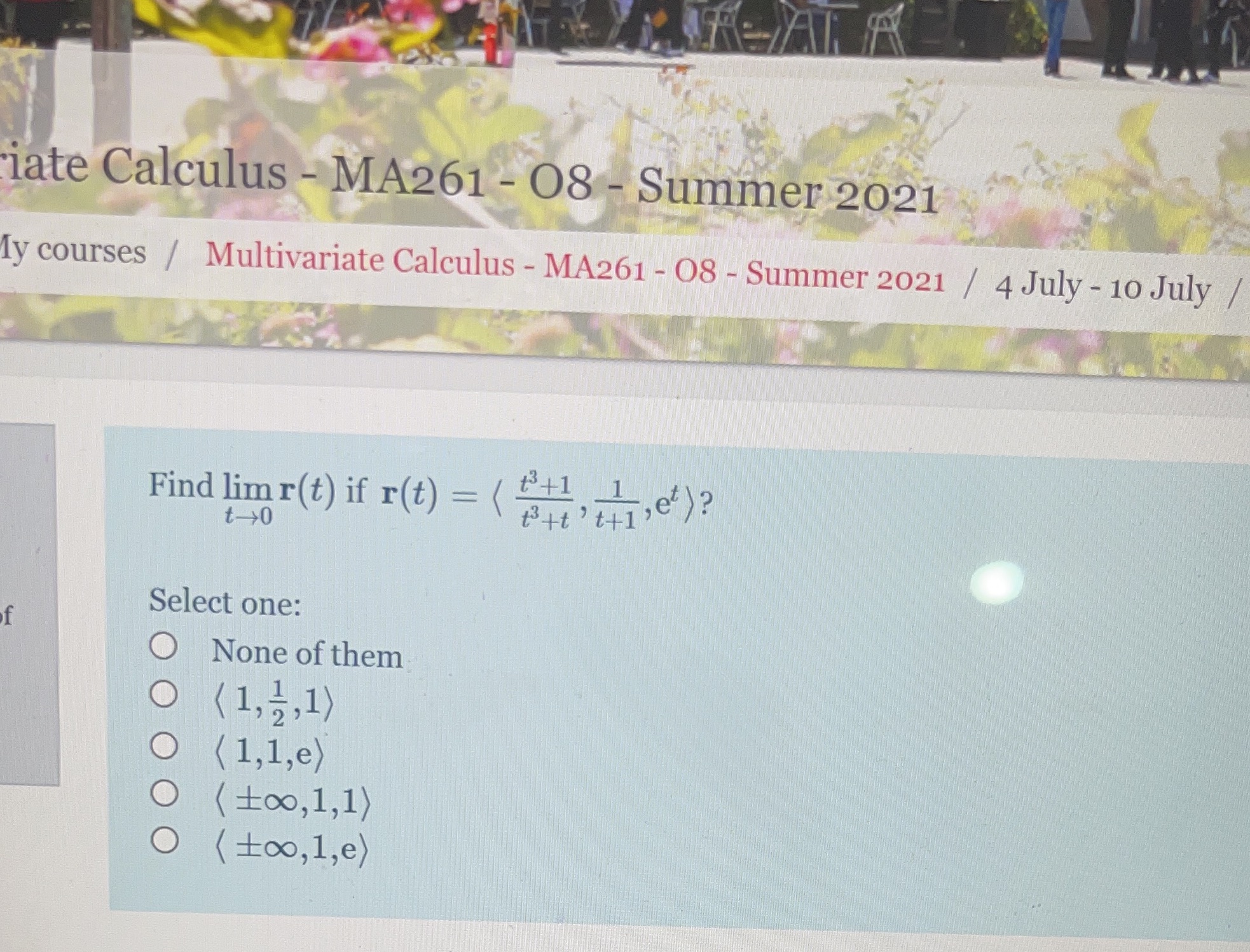 iate Calculus - MA261 - 08 - Summer 2021 ly courses