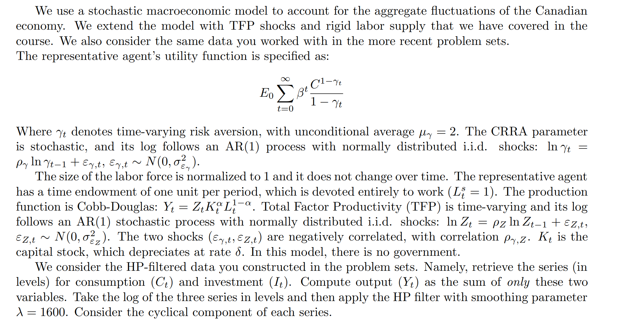 time index t. Thank you for help. work out only a part