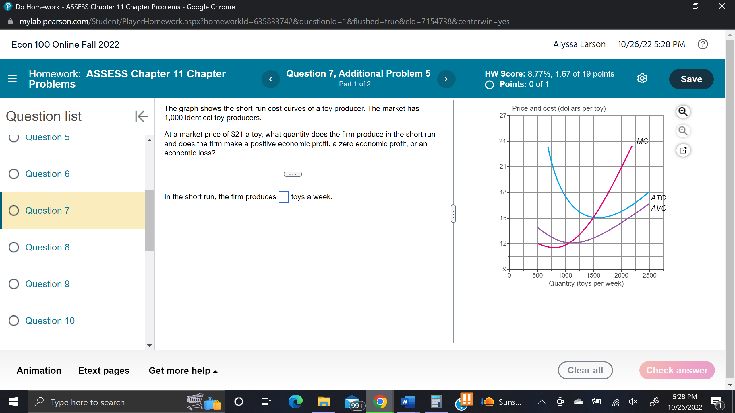  '9 Do Homework 7 ASSESS Chapter 11 Chapter Problems 7 Google