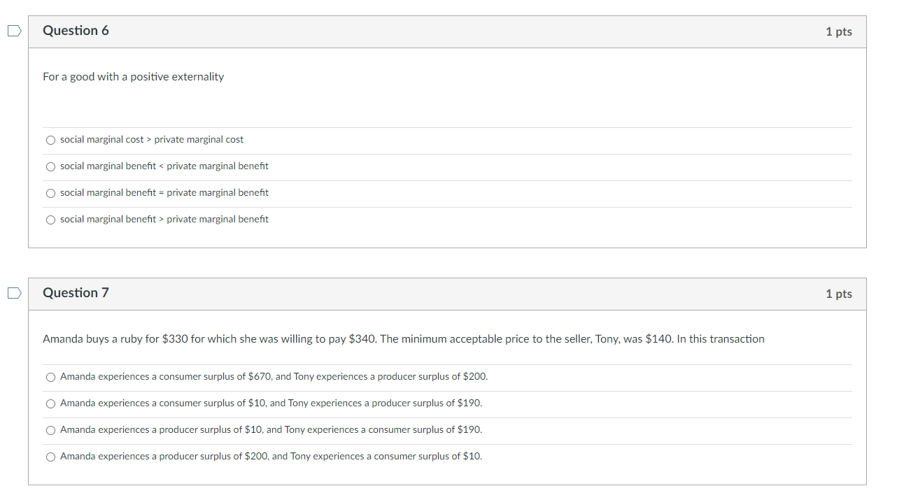 area 0 above the supply curve and below the actual price. O
