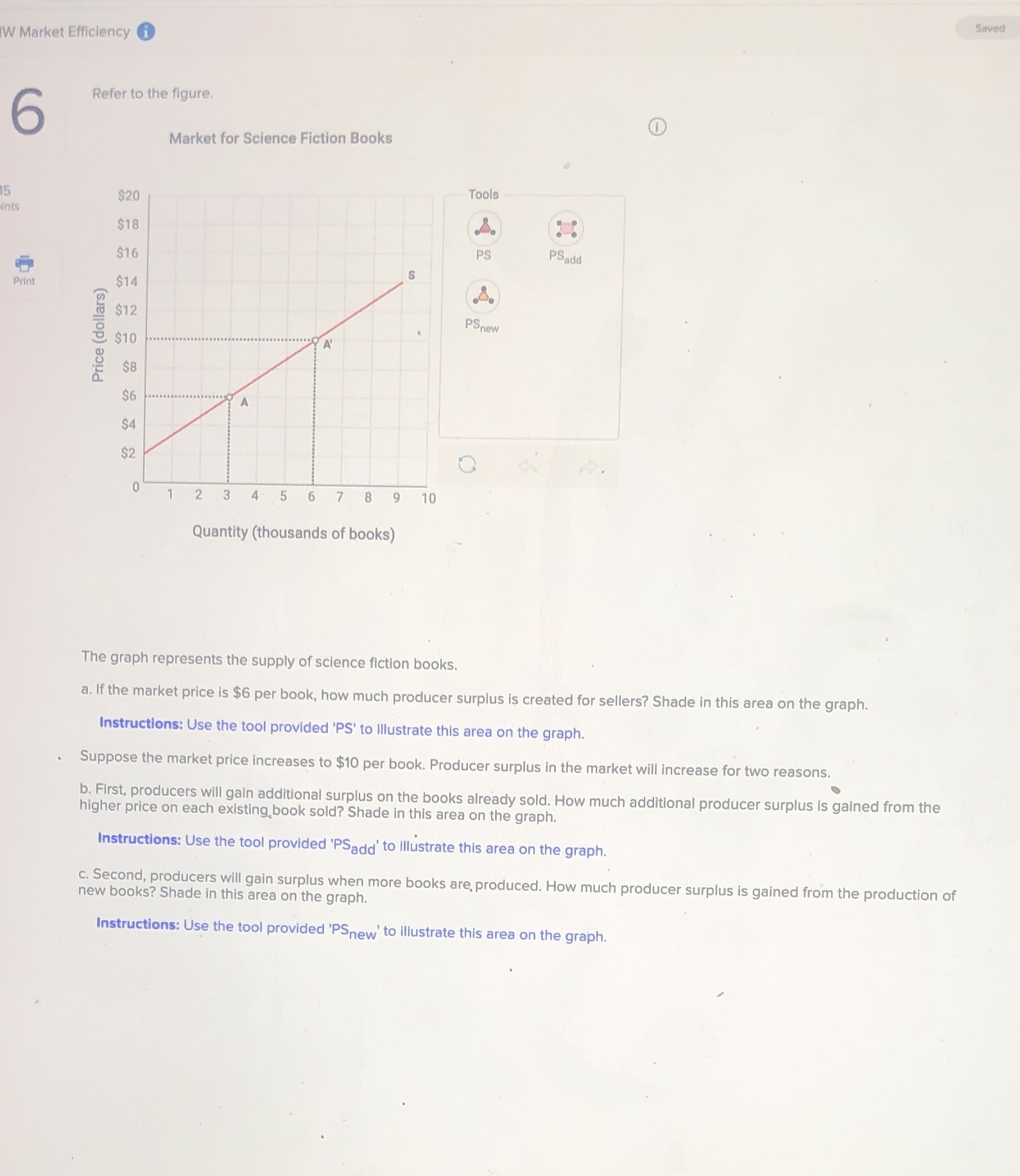 Please help question 6 Saved W Market Efficiency i Refer to the