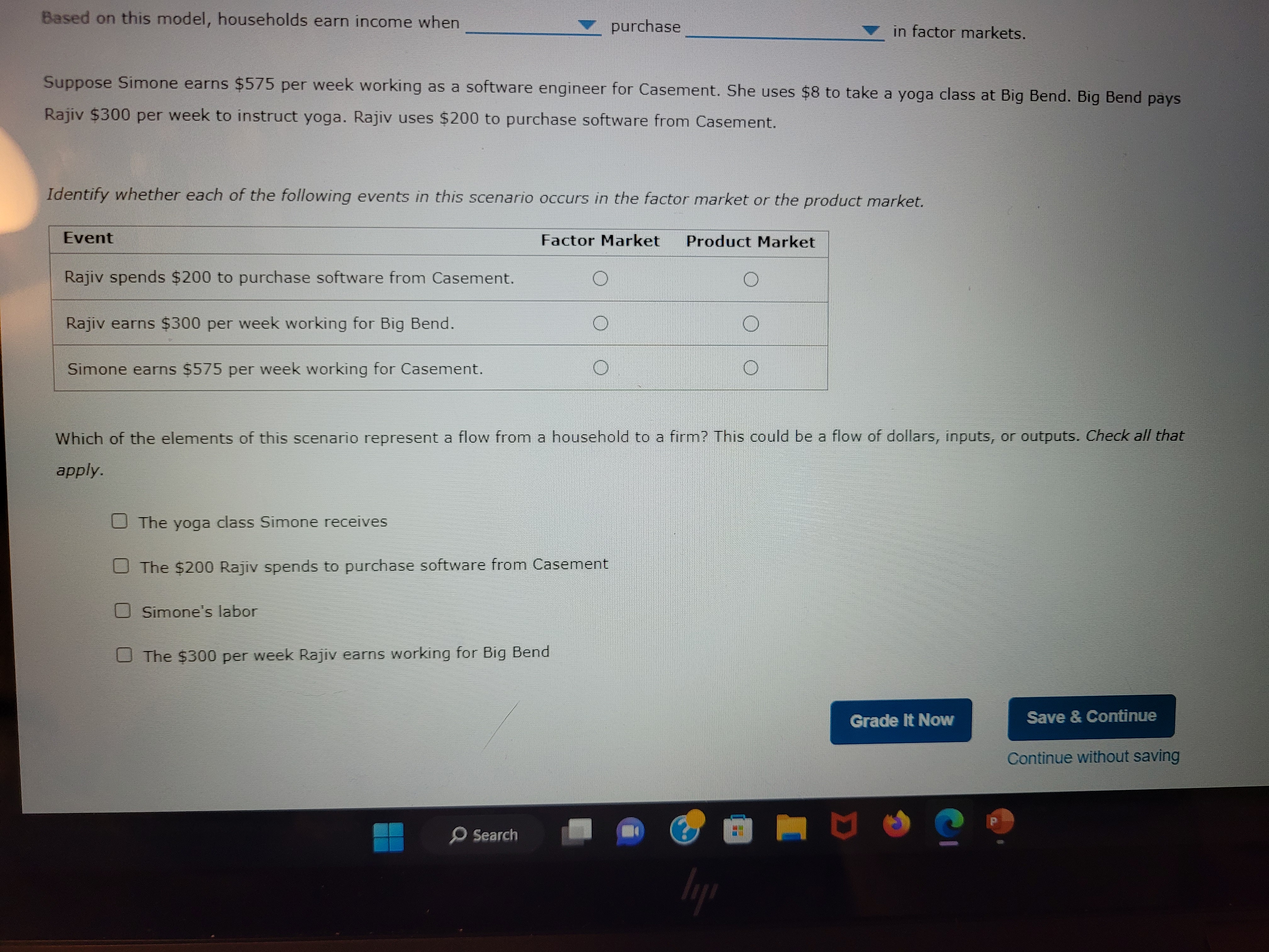 2 neep the nignest 1.J / J 2. The circular-flow model The