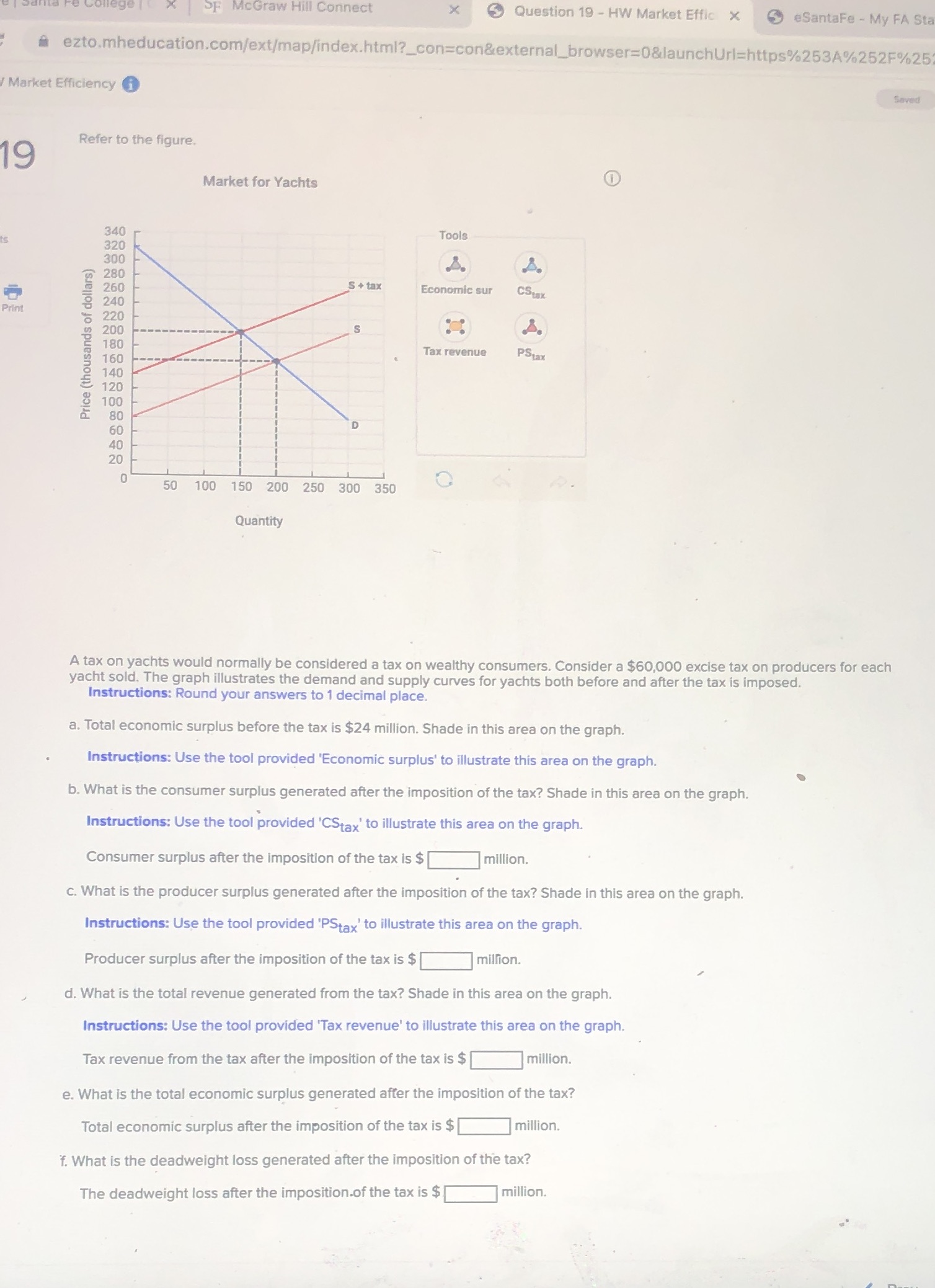 Please help question 19 McGraw Hill Connect X Question 19 - HW