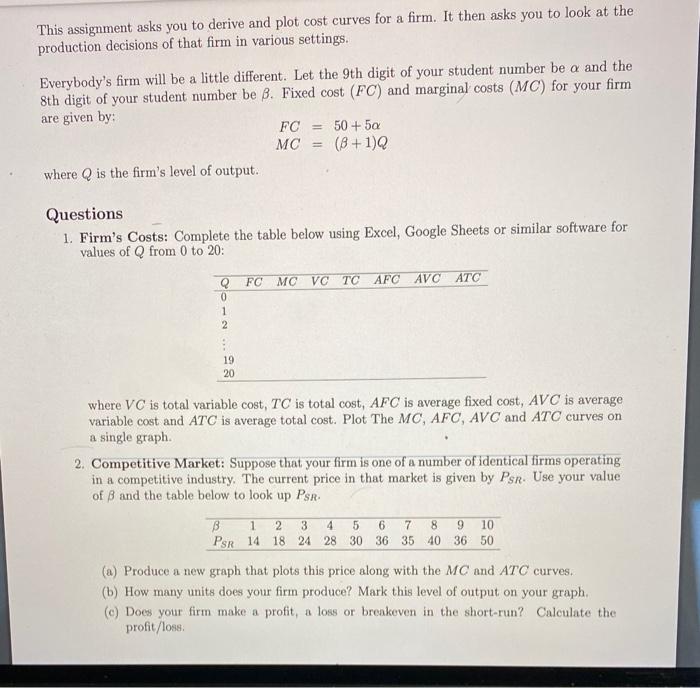 G help me .. This assignment asks you to derive and plot
