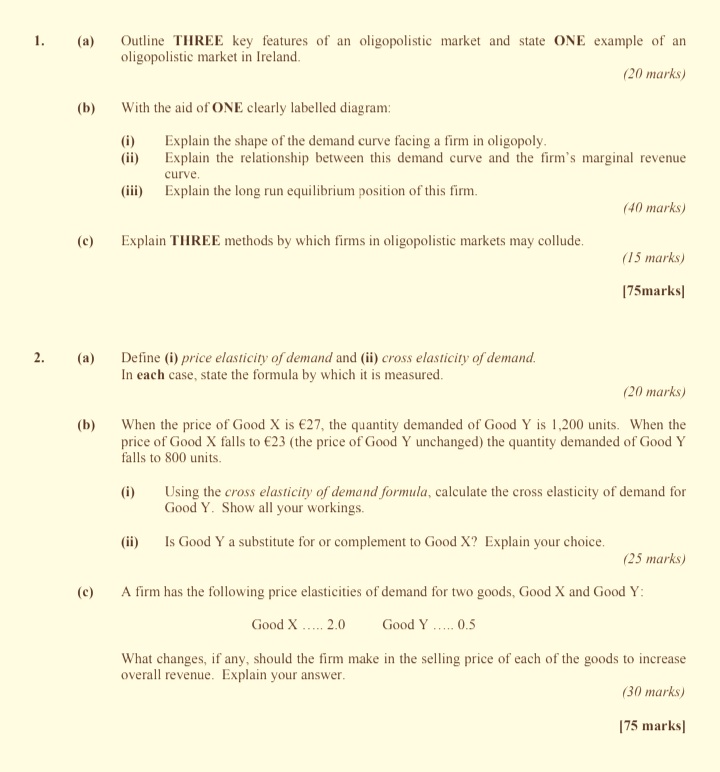 (b) Explain the likely economic effects if: the supply of money grows