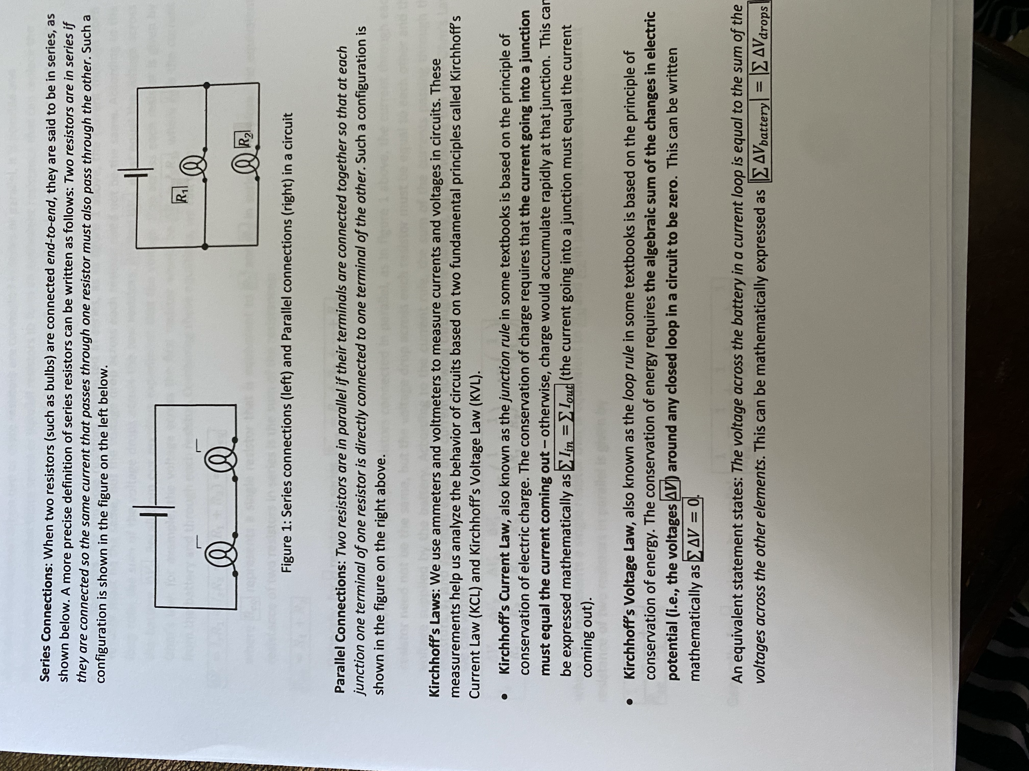 values of the resistors and the battery voltage. Show Current Electrons wire