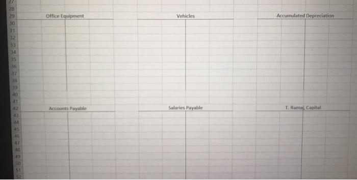 the month of December are as follow: 12/1 Taj Ramal invested $100,000