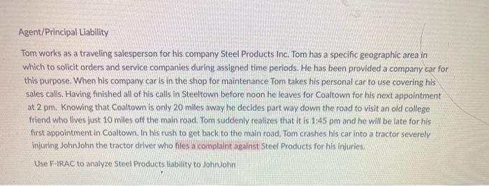 for each question Employee v. Independent Contractor Status Anthony Thoms was hired