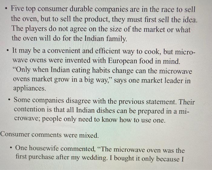 short-term and long-term marketing programs. Some of the issues you may want