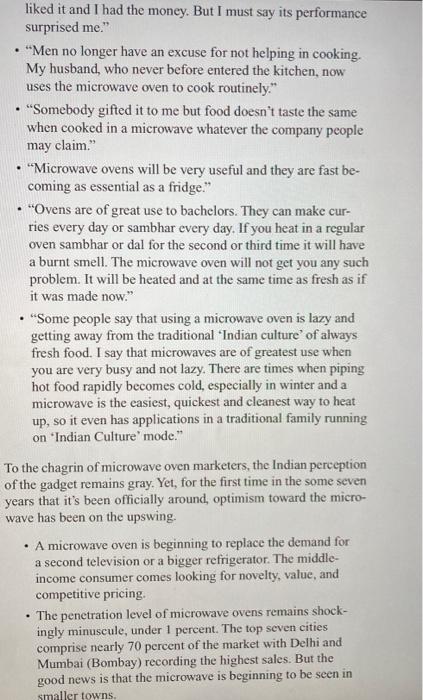 to consider are: Indian food preparation versus Western food preparation Values and