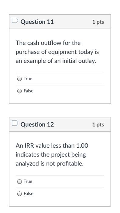 project's cash inflows and outflows without regard to the time value of