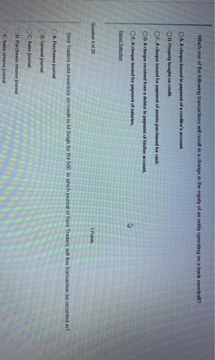 statements is correct? A posting to the debit side of a ledger