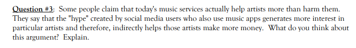 MGM Studios Inc. v. Grokster, Ltd. 2005 Question #3: Some people claim