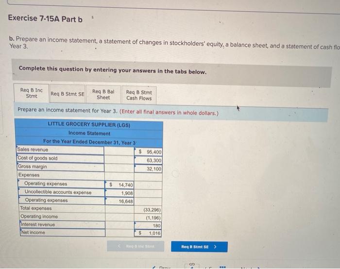 single-cycle problem LO 7-4, 7-5, 7-6 The following information applies to the