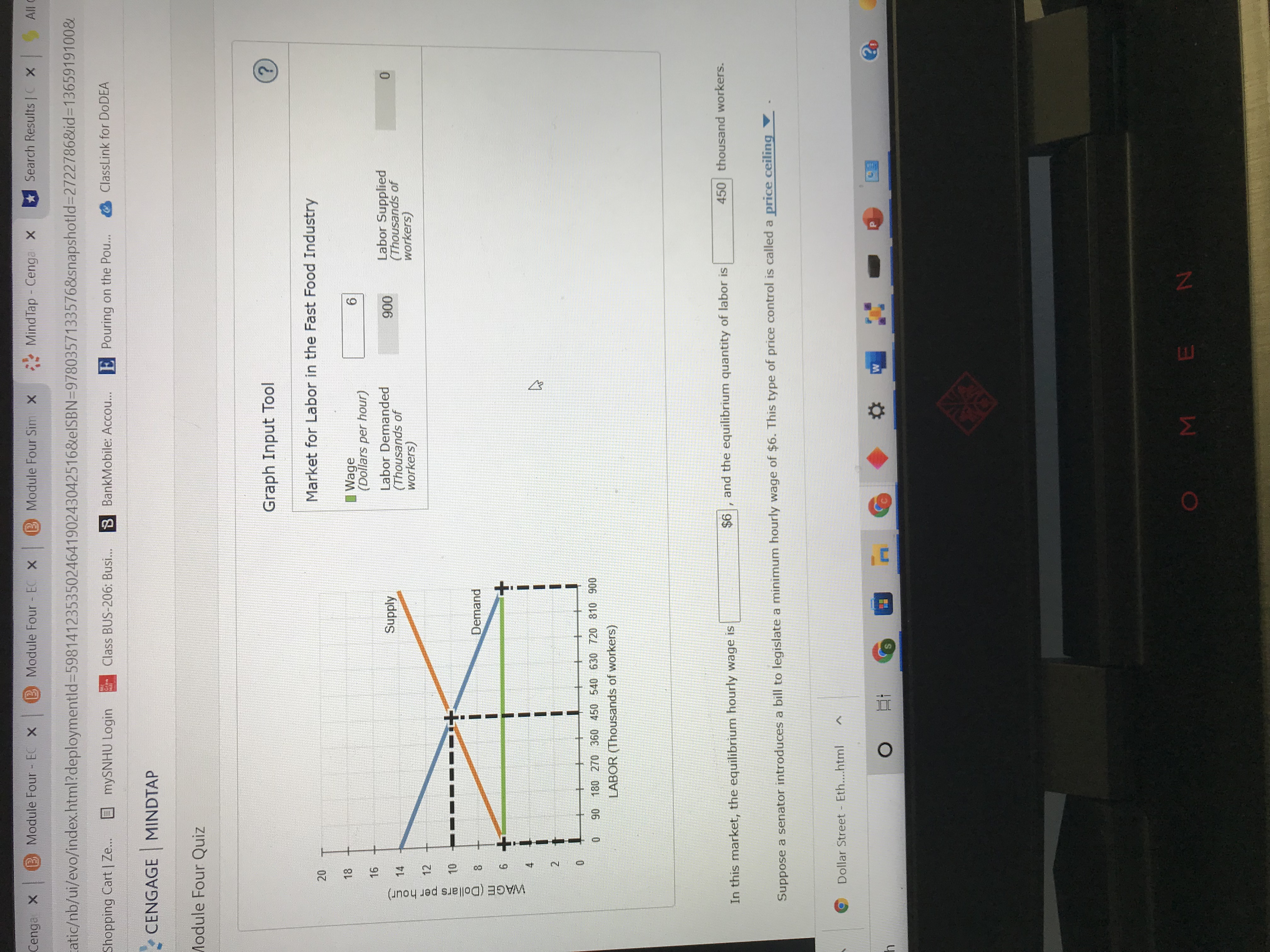 Module Four - EC X B Module Four Sim X MindTap -