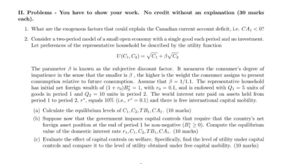 small open endowment economy populated by a large number of households with