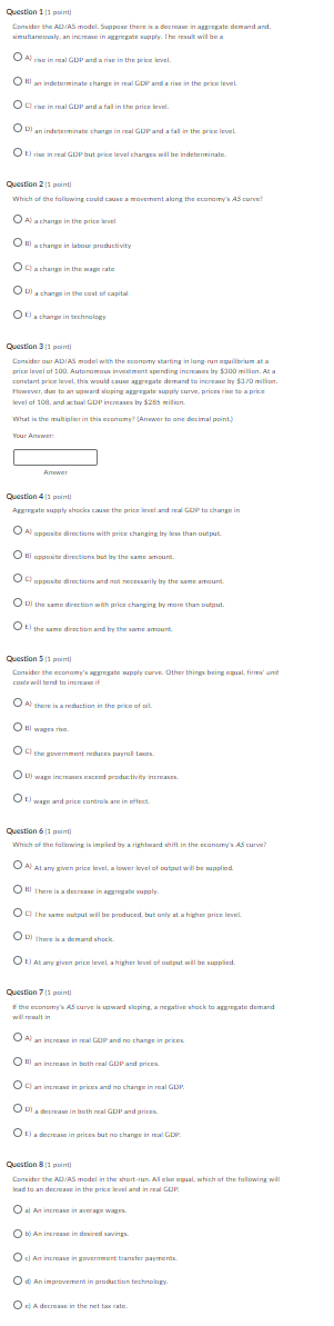 Chapter 8: URGENT pls help Question 1 (1 point) onsider the ADVAS