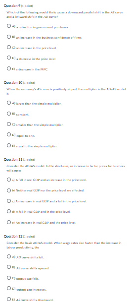 model. Suppose there is a decrease in aggregate demand and, mullan counly,