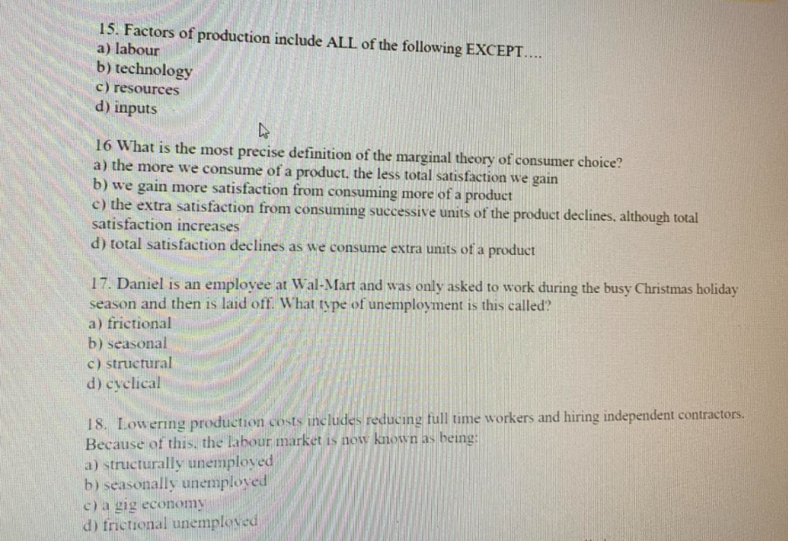 outcome of a price ceiling? a) a surplus is created in the