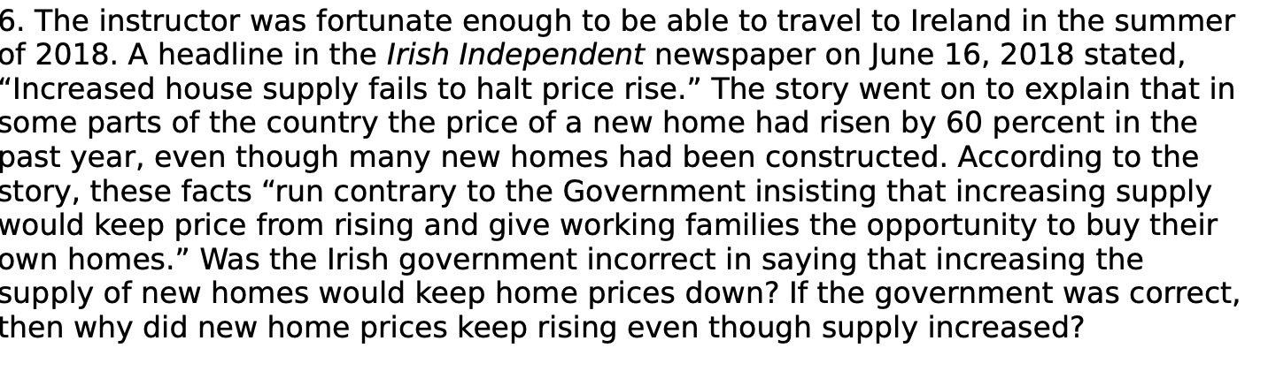  6. The instructor was fortunate enough to be able to travel
