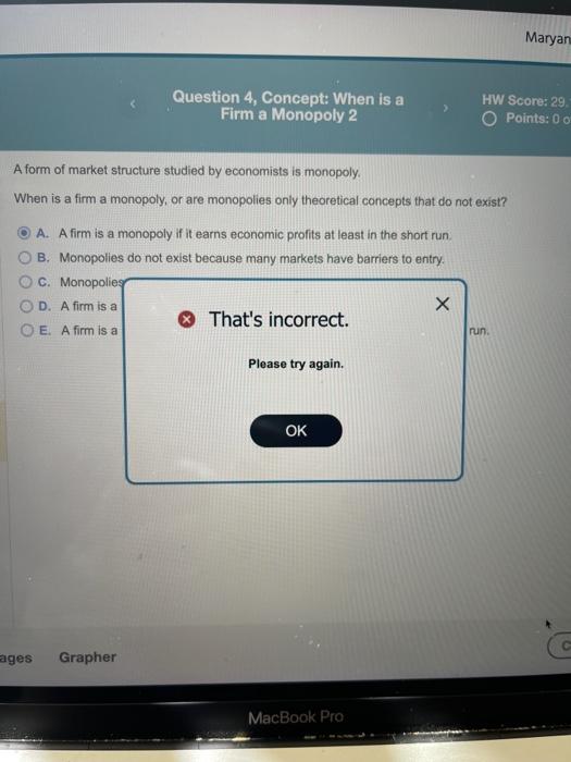 A is wrong please I need the right answer B,C, D, or