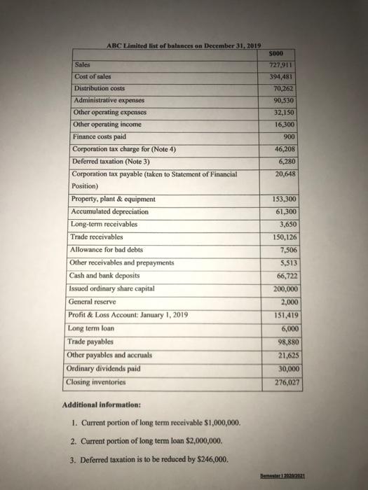  question is in correct order. Please do : 1. prepare the