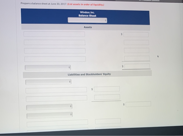 revenues and expenses for the month of June, its first month of