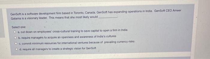  GenSoft.is a software development firm based in Toronto, Canada. GenSoft has