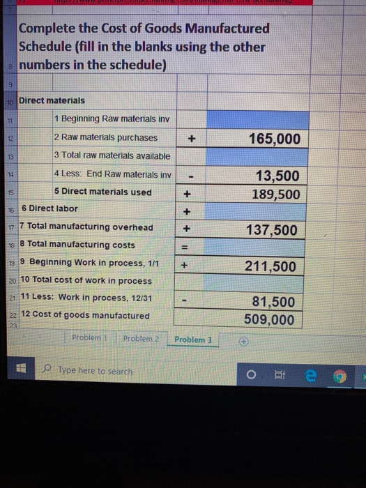 Acete httpswww.principlesofaccounting.cordmanagerial-cost-accounting 0 Use the following cost information to complete the schedules