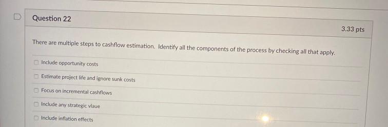 or face penalties. True False Question 21 3.33 pts What is the