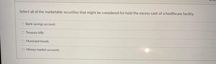 of the process by checking all that apply. Include opportunity costs Estimate
