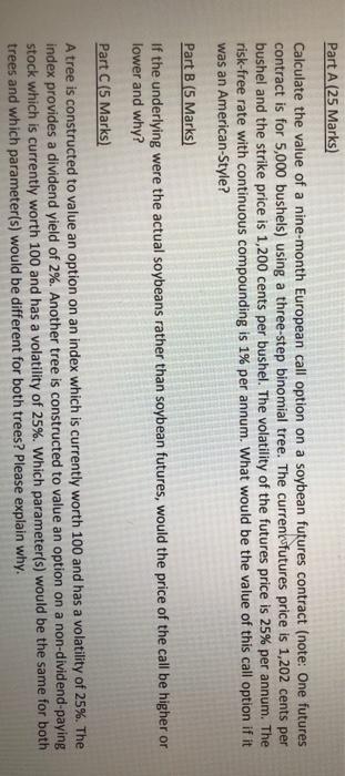  thats all that is given Part A 25 Marks) Calculate the