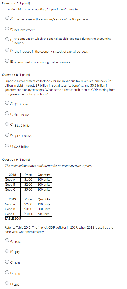 $5.00 3000 Good B $8.00 1000 2021 Good A $5.30 3100 Good