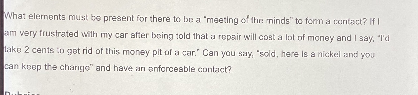 What elements must be present for there to be a "meeting