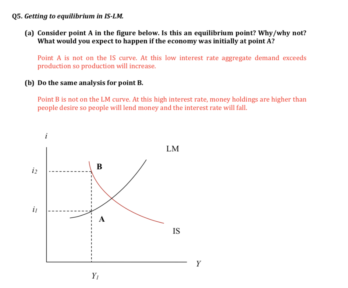 Hi, good step by step explanations please! Q5. Getting to equilibrium in