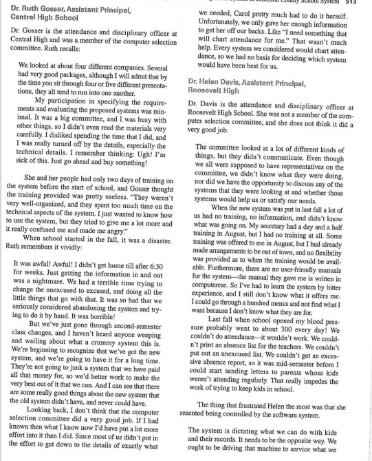 how to set up the schedule, but they were unable to get