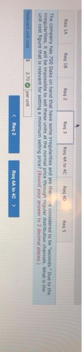 expenses Fixed selling expenses Total cost per unit $ 7.50 11.00 3.00