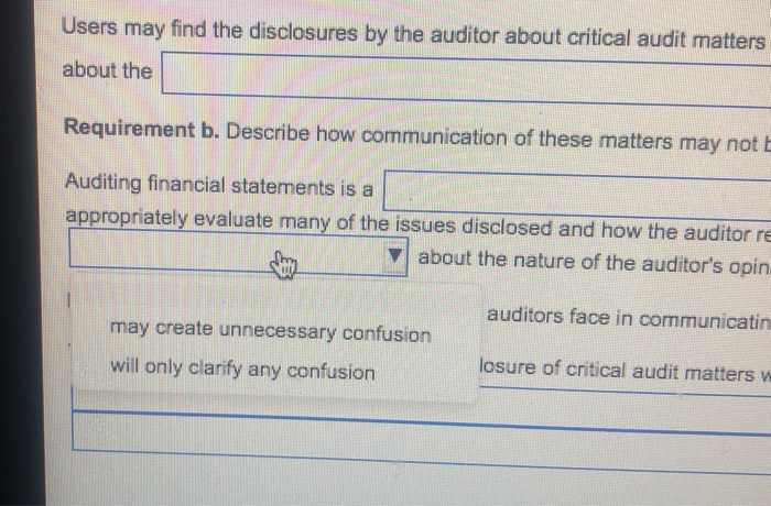 the ISAS to require auditors to communicate key audit matters. Key audit