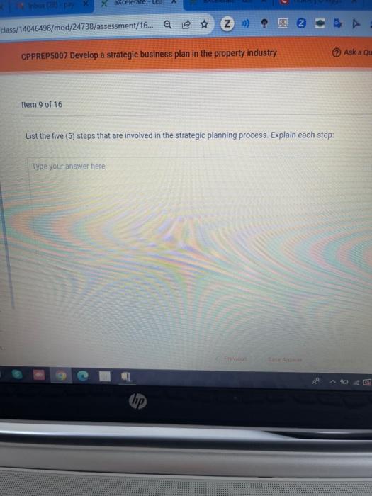 ass/1O649B/mod/24738/assessment/16. Q CPPRP5007 Develop strategie business plan in the property industry nem