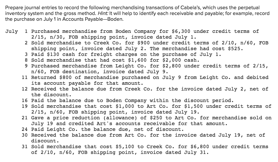 Please solve clearly and explain Prepare journal entries to record the