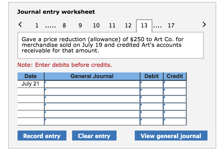 for that amount. 12 Received the balance due from Creek Co. for