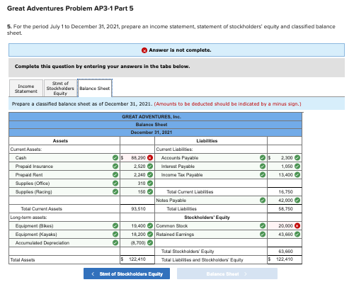TO BE $10,000 Required information Great Adventures Problem AP3-1 The following information