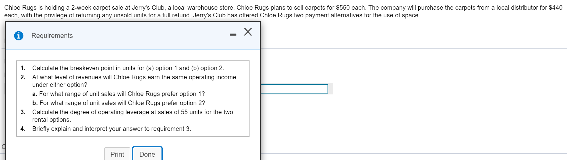 Type or paste question here Chloe Rugs is holding a 2-week carpet