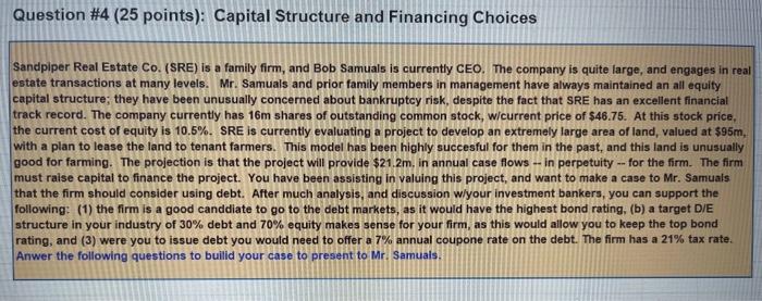 about bankruptcy risk, despite the fact that SRE has an excellent financial